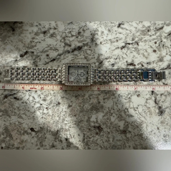 Massini Silver Diamond accent watch-new in box - Picture 4 of 5